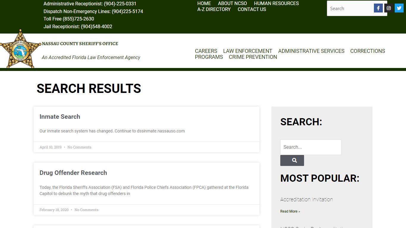 inmate search | Nassau County Sheriff's Office